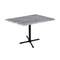 Holland Bar Stool Co 36" Tall OD211 Black Table Base 30" x 30" Foot 30" x 48" Greystone Top by the HollBar Stool Co. OD211-3036BWOD3048GryStn - alternate 1